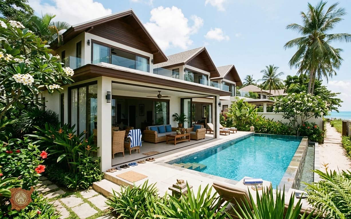 Villa for rent in Koh Samui with private pool and tropical garden