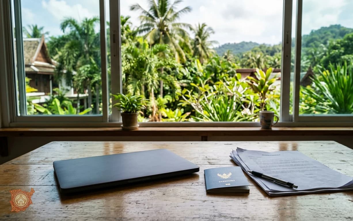 Rental agreement and passport used as proof of accommodation for a DTV visa